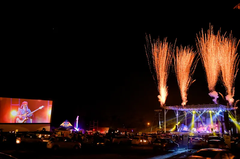 Fireworks over the GIFLIF drive-in edition, Bhopal