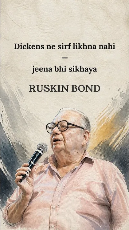 Ruskin Bond — Template cover, run by the pipeline · GIFLIF Fest