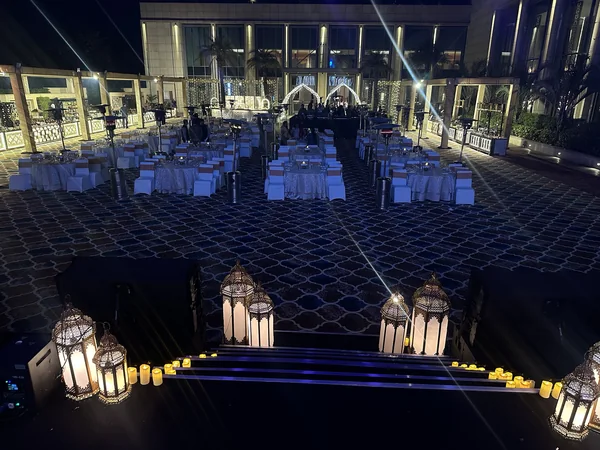 SBI Ascent — Lantern-lit entrance, Bhopal