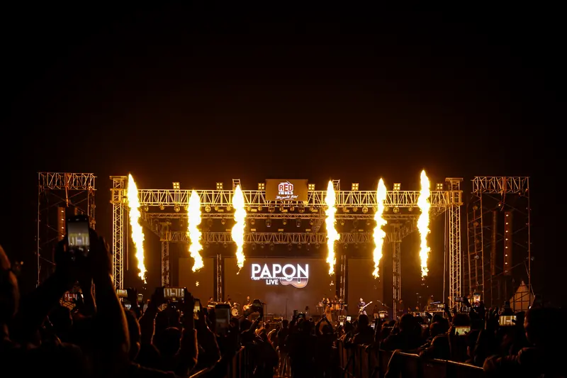 Papon performing at Indiestaan Music Festival